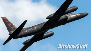 U-2 Dragon Lady Low Flybys and Spiral Climb - EAA AirVenture Oshkosh 2022