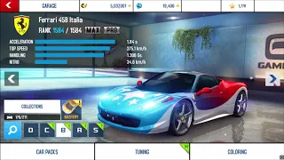 Asphalt 8 - My garage after 4 years