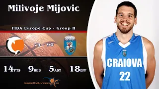 2022.11.30 Milivoje Mijovic vs. Norrkoping Dolphins (14pts, 9reb, 5ast, 18eff)