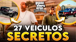 TODOS os CARROS SECRETOS e RAROS do GTA SAN ANDREAS