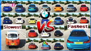 BMW Speed Battle! Forza Horizon 4 - Top Speed Challenge | Fastest and Slowest BMW