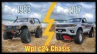 RC Wpl c24 Chasis Toyota Hilux Revo Single Cab In Action, The Best Detailing Model!