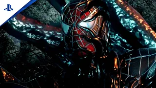 Marvel's Spider-Man 2 Venom Turns Raimi Peter Suit Into Black Symbiote Full Battle