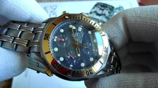 Часы OMEGA Seamaster Professional 300 M Chrono Diver Gold/Titanium.