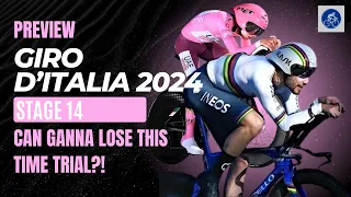 GIRO D'ITALIA 2024 Stage 14 - PREVIEW How can GANNA lose this TIME TRIAL to POGAČAR?