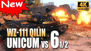 WZ-111 Qilin: UNICUM DRAGON vs. 6 1/2 - World of Tanks