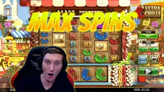 extra chili max spins 10$ bet back to back !! HUGE WIN