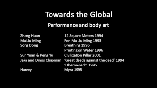 A history of modern art in 73 lectures: lecture 72 (Performance and body art plus Conceptual art)