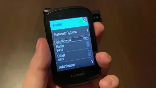 Garmin Edge 530 with Garmin Varia RTL500 and Bontrager ION 200 RT in Light Network