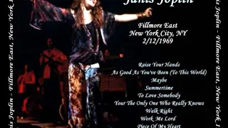 Janis Joplin - Work Me Lord - (Live at Fillmore East, NYC) - (12 February 1969)