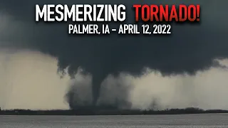 (4K) Mesmerizing Tornado in Palmer, IA! - April 12, 2022