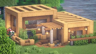 ⚒️ Minecraft Tutorial | Casa MODERNA (de MADEIRA) ⚒️