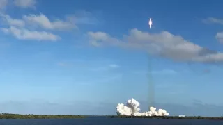 Falcon Heavy launch 60fps 4K from "Feel the Heat" seats at KSC, Feb. 6th 2018