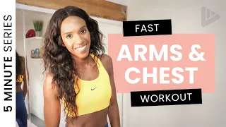 ARMS+CHEST 5 MINUTE WORKOUT - NO EQUIPMENT - 5 MINUTE WORKOUT SERIES