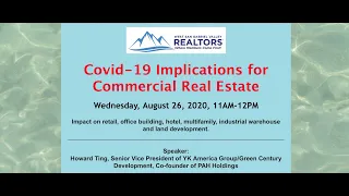 Webinar: Covid-19 Implications for Commercial Real Estate - August 26, 2020