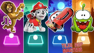 Madagascar vs Paw Patrol vs McQueen vs Om Nom - Tiles Hop