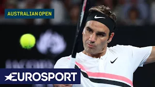 Roger Federer v Marin Čilić Highlights | Australian Open 2018 Final | Eurosport