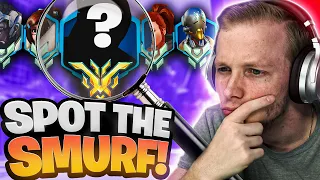 Can You Guess The SECRET SMURF in a team full of PLATS?! (YOU'LL NEVER GET IT RIGHT!)