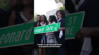 The City of Atlanta Honors Leonard Tate With A Street Renaming Ceremony