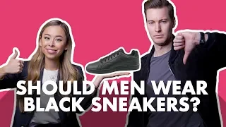 Should Men Wear Black Sneakers?