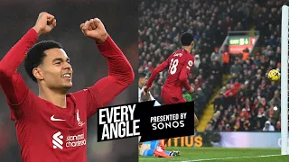 EVERY ANGLE of Gakpo & Salah dazzling United defence at the Kop