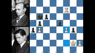 Победа Решевского над Кересом, 18-й тур матча-турнира на первенство мира 1948 года, Москва.