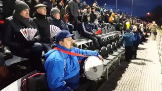 Liepājas futbola fani virslīgas atklāšanas spēlē