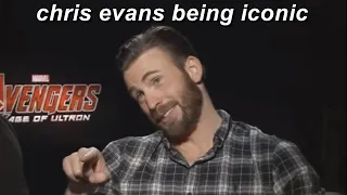 chris evans being iconic