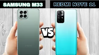 samsung m33 vs redmi note 11 full comparison