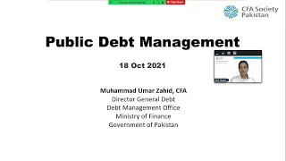 Webinar on Debt Management Strategy in a Changing Macroeconomic Paradigm