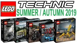 All LEGO Technic Sets Summer Autumn 2019 - Lego Speed Build Review