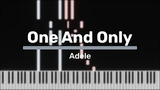 One And Only - Adele [Piano Tutorial]