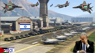 Israeli Military Base was Badly Destroyed by Palestinian Fighter Jets - Israel Palestine War - GTA 5