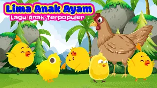 Lima Anak Ayam ~ Anak Ayam Nakal | Ayam Lompat Salto ~ Lagu Anak Terpopuler