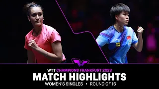 Wang Yidi vs Manika Batra | WS R16 | WTT Champions Frankfurt 2023