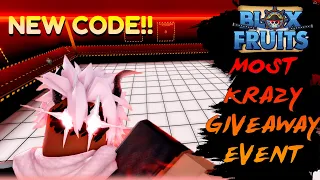 [NEW CODE] The Most KRAZY Giveaway Event in Blox Fruits