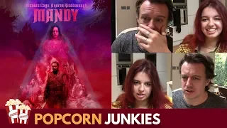 Mandy (Nicolas Cage) SPOILER ALERT - Nadia Sawalha & Family Horror Movie Review