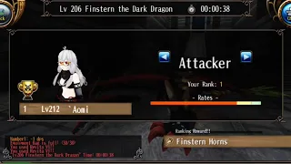 Toram Online - Incomplete Knuckle Dps leveling at Finstern with Tank Mercenary