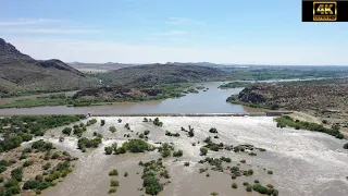 Orange River Flood. Neusbergdam near Kakamas " Upington". (Big Rapid / Small waterfall near the end)