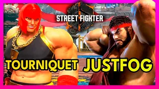 Street Fighter 6 🥊 Tourniquet (MARISA) VS Justfog (RYU) 🥊 スト6  🥊 SF6