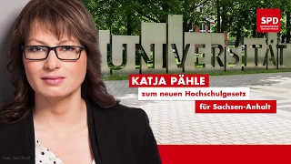 Katja Pähle zum neuen Hochschulgesetz