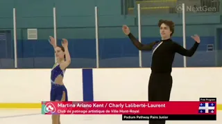 Martina Ariano Kent and Charly Laliberté-Laurent - Skate Canada NextGen 2023. LP.