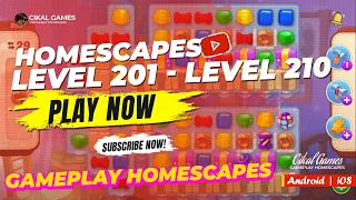 #Gameplay #HomeScapes Level 201 Sampai Level 210