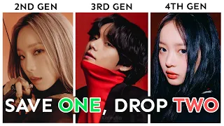 SAVE ONE, DROP TWO || 2ND GEN VS 3RD GEN VS 4TH GEN [KPOP GAME]