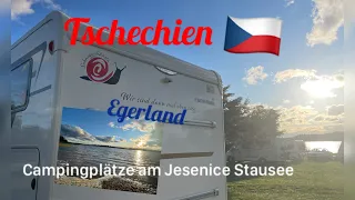 Tschechien im Egerland Campingplätze am Jesenice Stausee