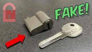 FAKE Abus Dimple Lock Pick and Gut