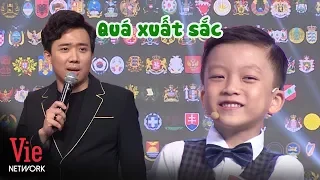 Tran Thanh admires the 6-year-old boy who can identify national emblems exceptionally