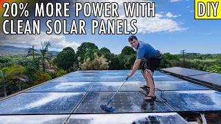 DIRTY SOLAR PANELS COST MONEY? HOW TO EASILY CLEAN SOLAR PANELS.