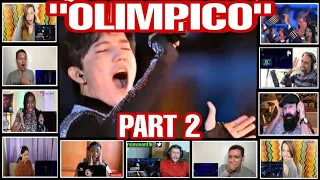 "OLIMPICO" (OGNI PIETRA) PART 2 BY DIMASH / REACTION COMPILATION