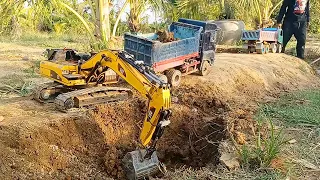Rc construction Excavator And Car truck so Amazing